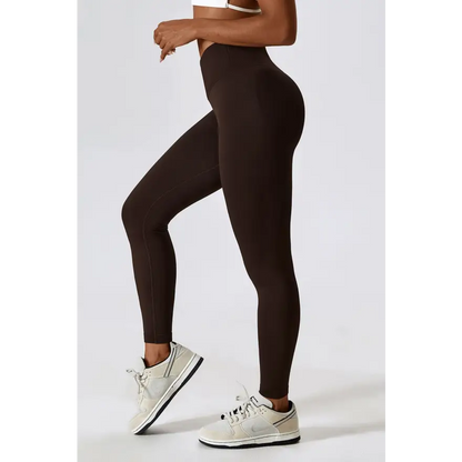 Elevate Your Workout with Slim Fit Wide Waistband Sports Leggings Trendsi