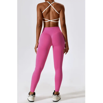 Elevate Your Workout with Slim Fit Wide Waistband Sports Leggings Trendsi