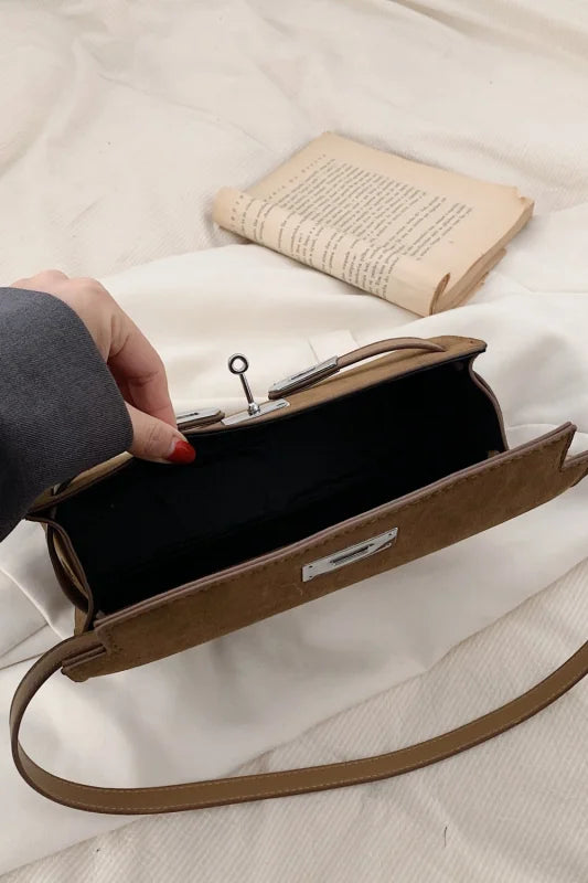 Trendsi Bags Shoulder bags - Sleek Small PU Leather Suede Bag
