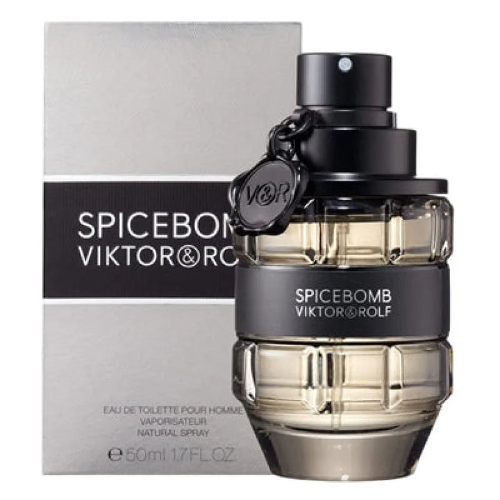 Bold Spicebomb Eau Warm Spicy Fragrance Infused with Pink Pepper Men’s Cologne Viktor &amp; Rolf