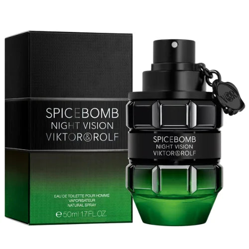 Spicebomb Night Vision Men’s Cologne Bold Green and Spicy Fragrance Viktor & Rolf