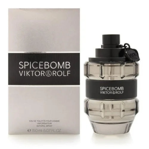 Spicebomb Warm Spicy Fragrance with Clever Grenade Shaped Bottle Men’s Cologne Viktor & Rolf