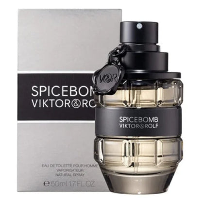 Spicebomb Warm Spicy Fragrance with Clever Grenade Shaped Bottle Men’s Cologne Viktor & Rolf