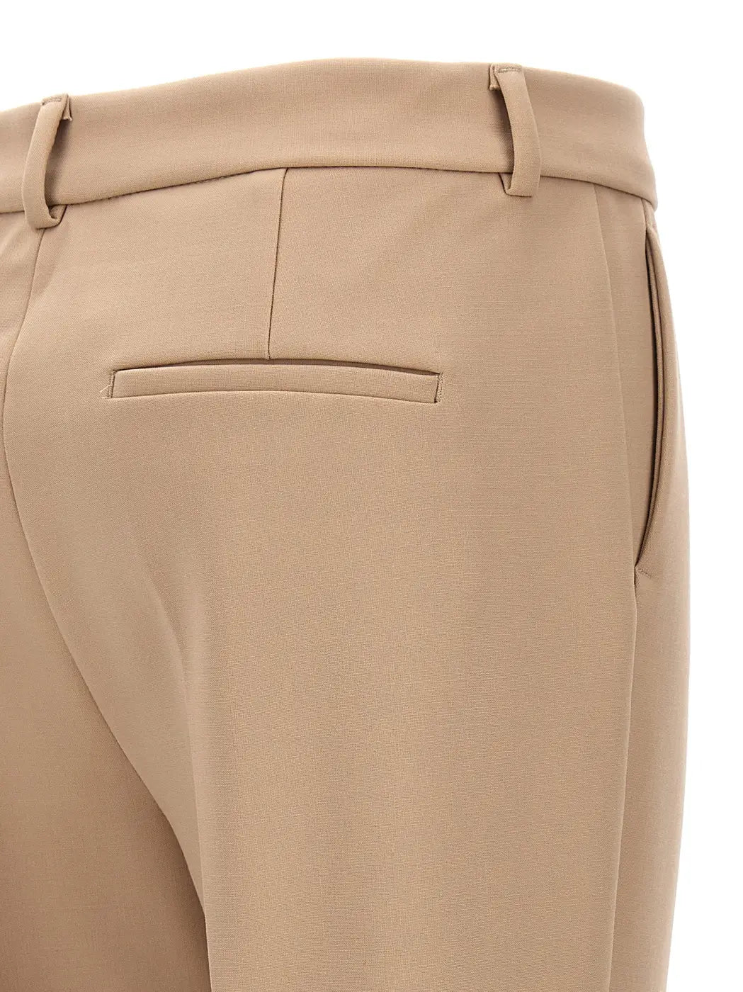 Sportmax Beige Polyester Dress Pants