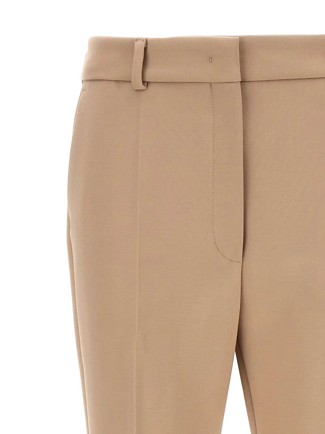Sportmax Beige Polyester Dress Pants