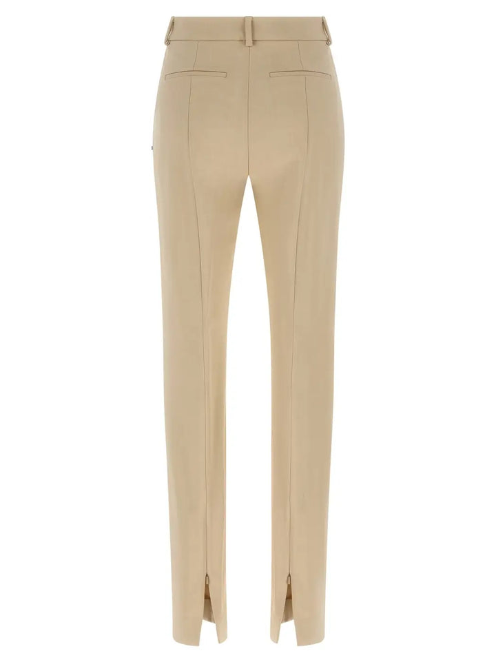 Sportmax Beige Viscose Dress Pants