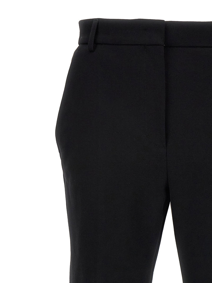Sportmax Black Cotton Casual Pants
