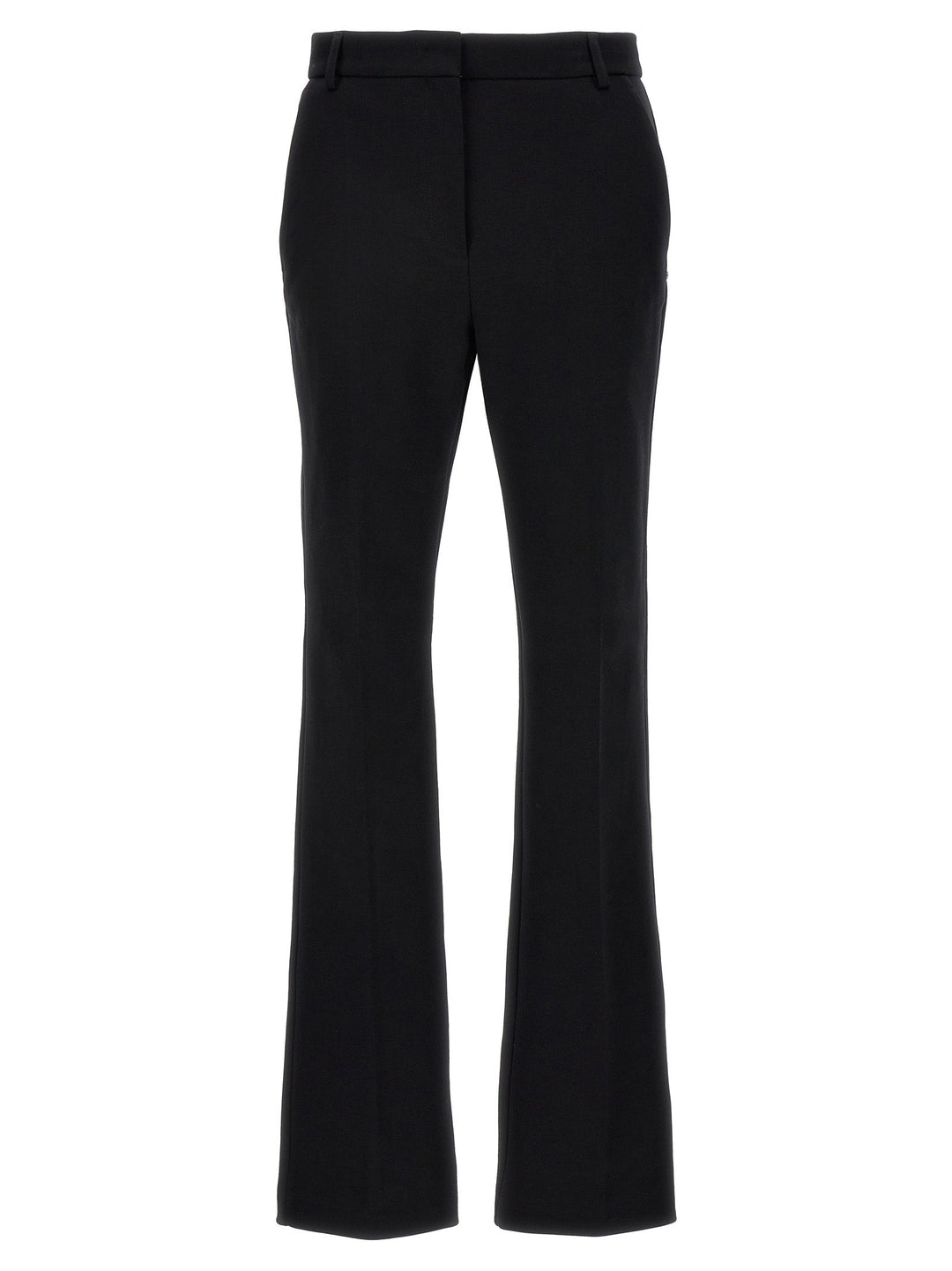 Sportmax Black Cotton Casual Pants