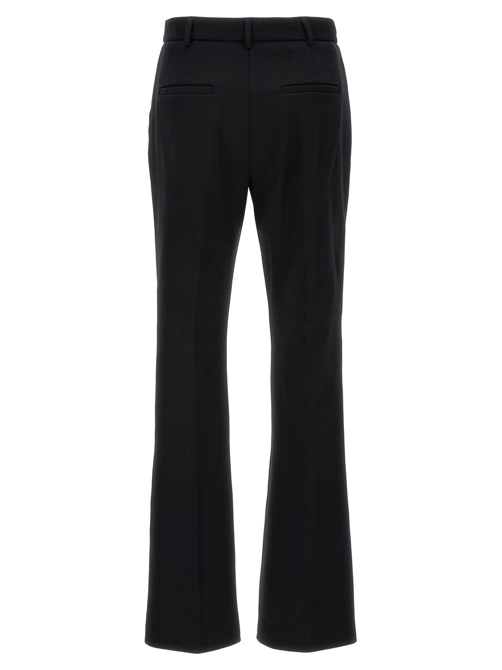 Sportmax Black Cotton Casual Pants