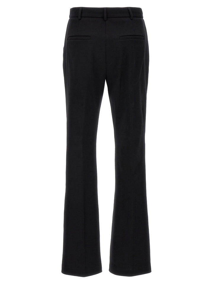 Sportmax Black Cotton Casual Pants