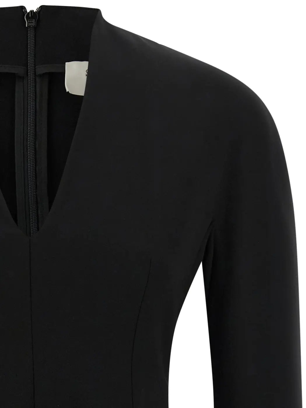 Sportmax Black Viscose Short Dress