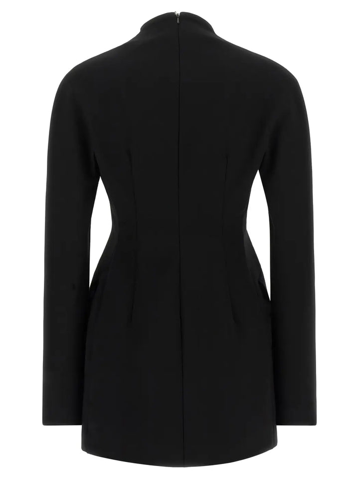 Sportmax Black Viscose Short Dress