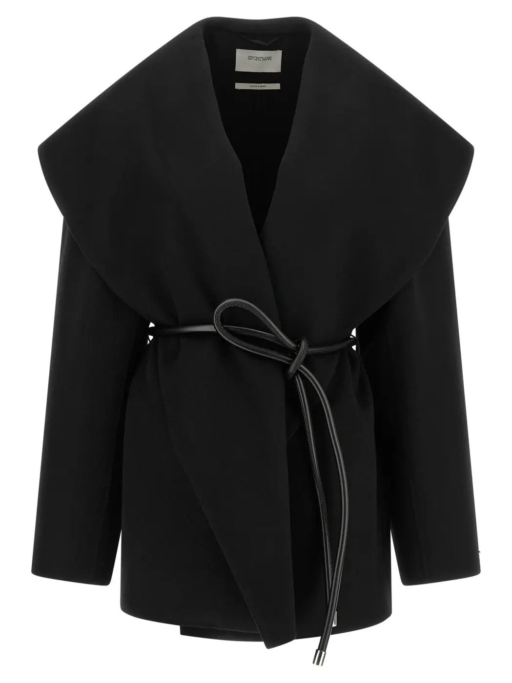 Sportmax Black Wool Coat