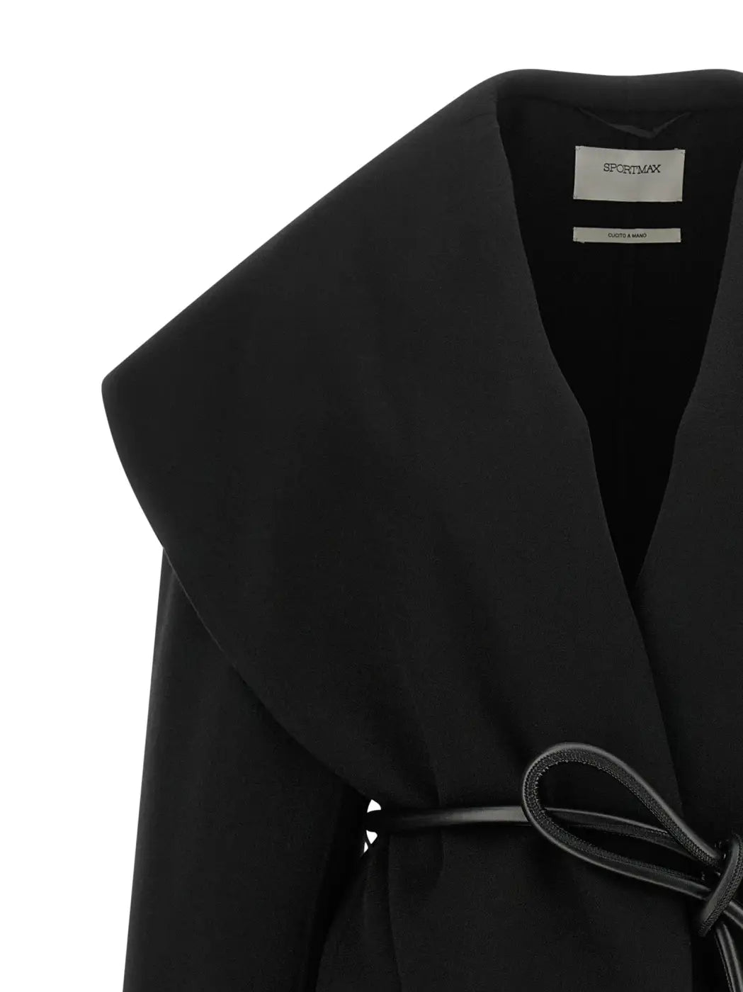 Sportmax Black Wool Coat