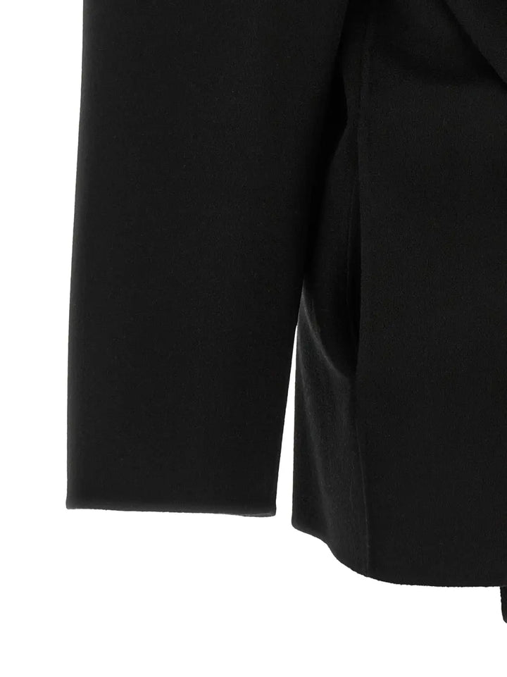 Sportmax Black Wool Coat