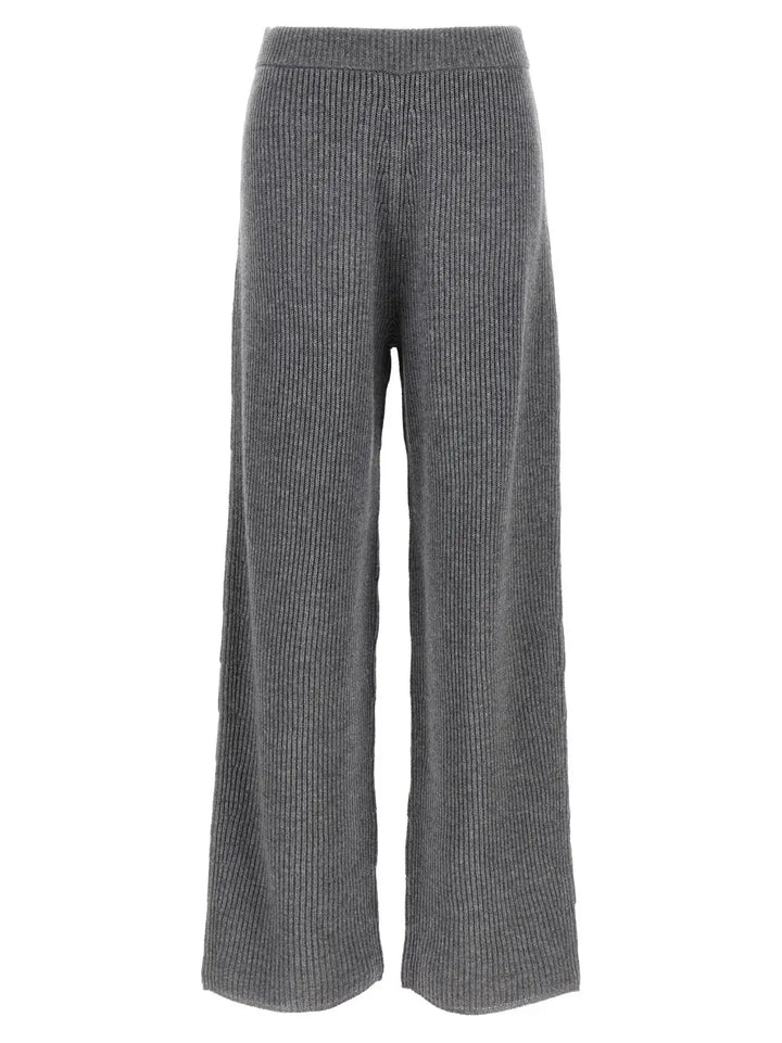 Sportmax Gray Wool Casual Pants