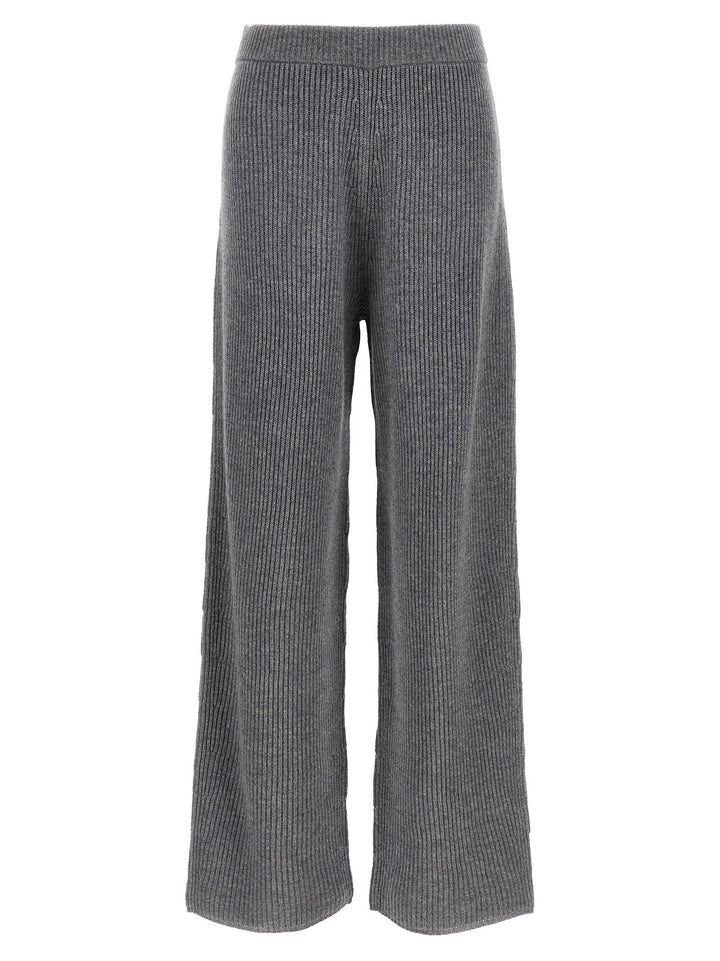 Sportmax Gray Wool Casual Pants