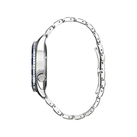 Stainless Steel Solar Watch with Blue Dial and Sapphire Glass Citizen