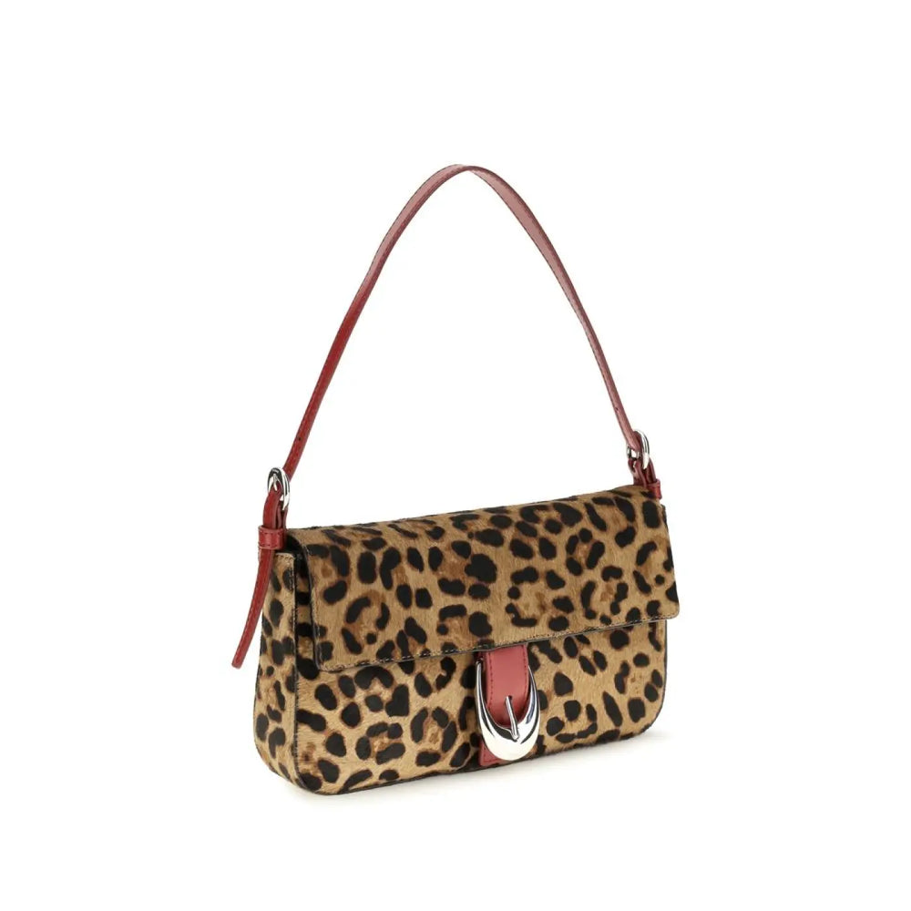 Staud Beige Calf Leather Bos Taurus Shoulder Bag