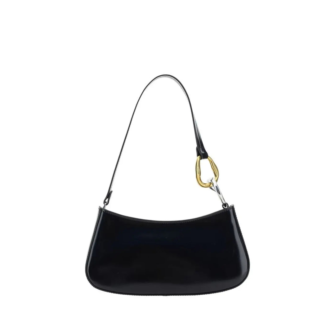 Staud Black Calf Leather Bos Taurus Shoulder Bag