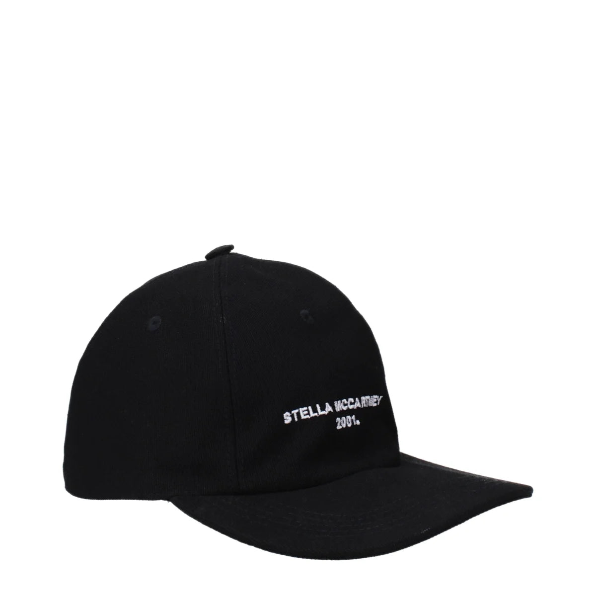 Stella McCartney Black Hat with Front Logo Code F83003 Cotton