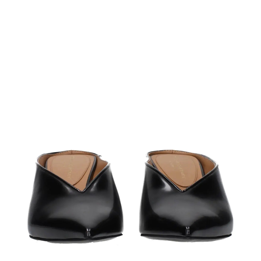 Stella Mccartney Black Leather High Heel Pumps