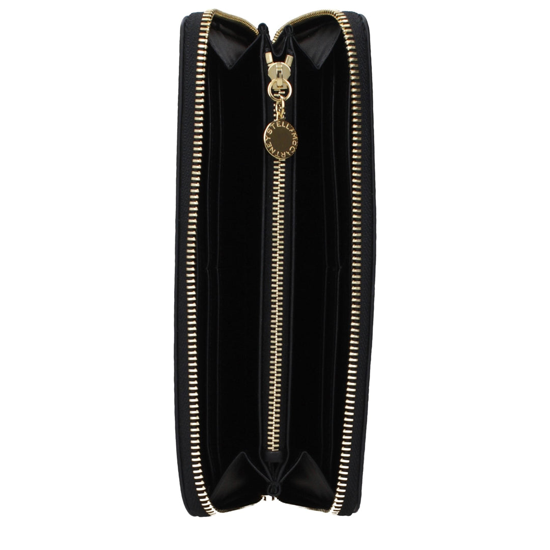 Stella Mccartney Black Leather Wallet