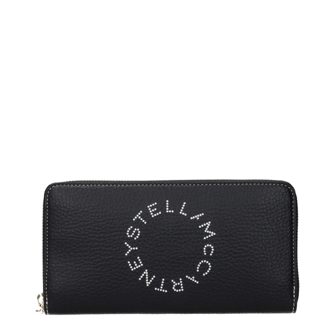 Stella Mccartney Black Leather Wallet