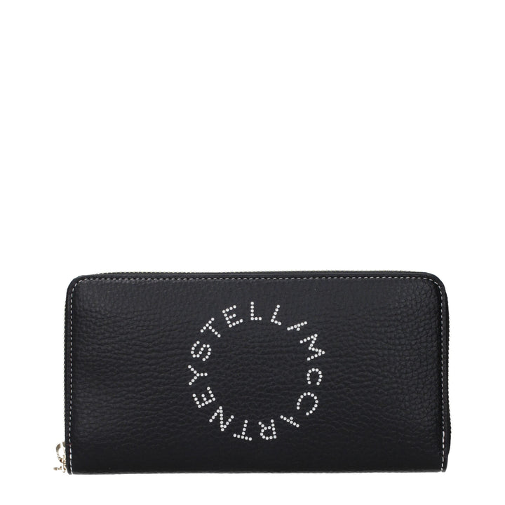 Stella Mccartney Black Leather Wallet