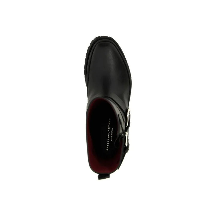Stella McCartney Black Polyester Lace-Up Boots