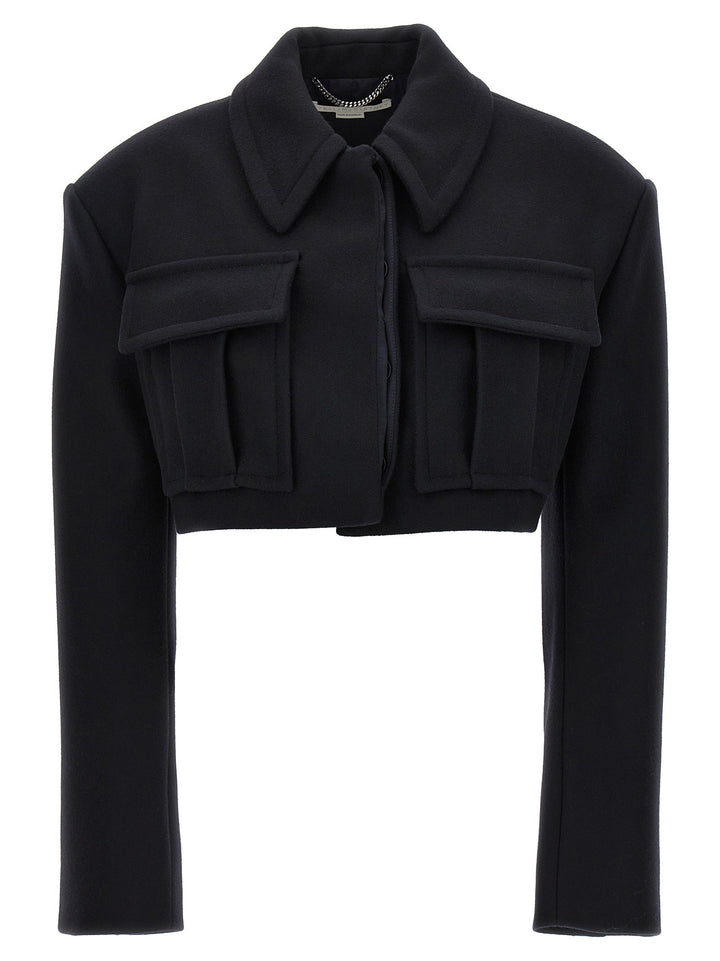 Stella McCartney Black Wool Full-Length Jacket