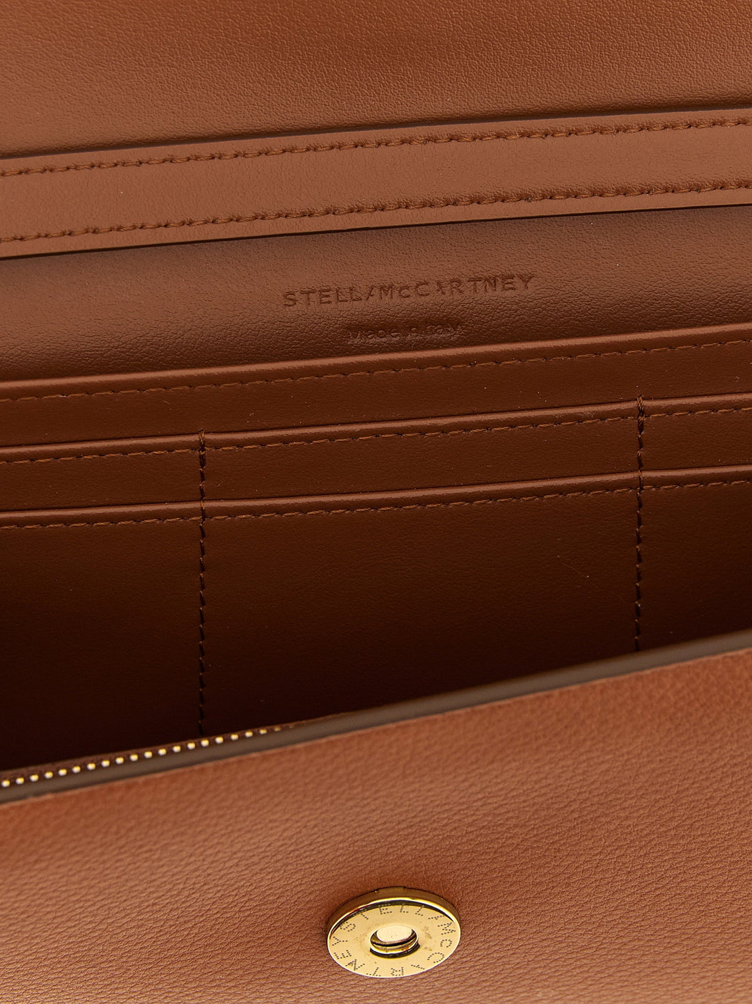 Stella Mccartney Brown Polyamide Cardholder