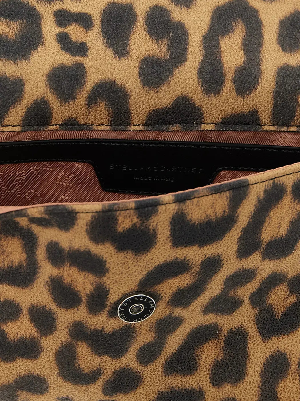 Stella Mccartney Brown Polyester Clutch Bag