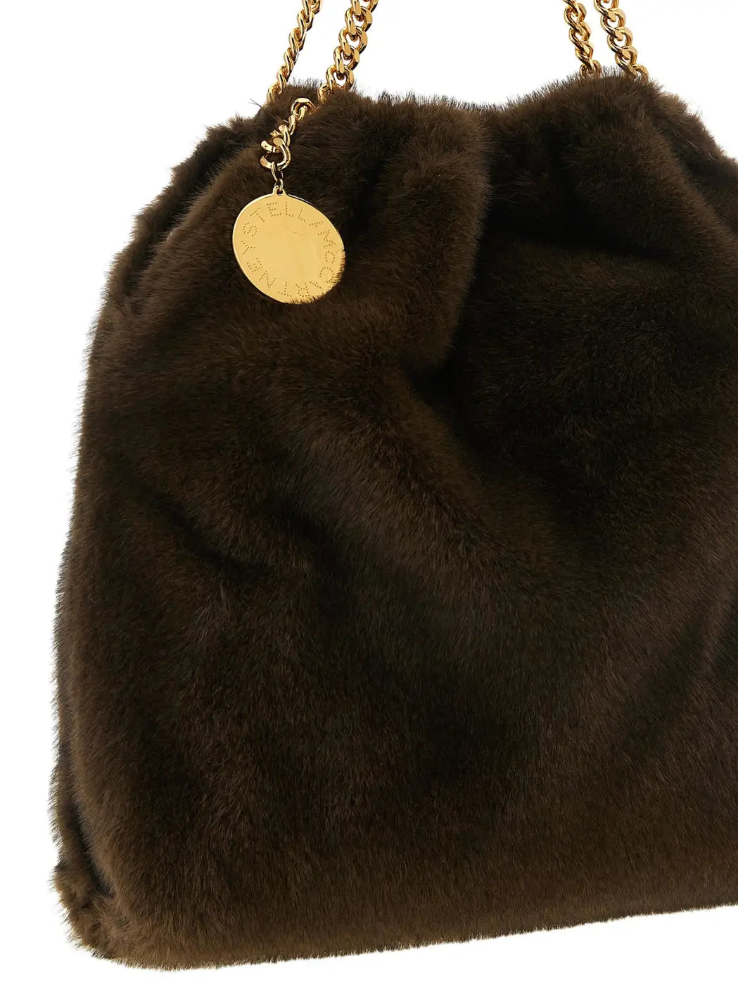 Stella Mccartney Brown Polyester Shoulder Bag
