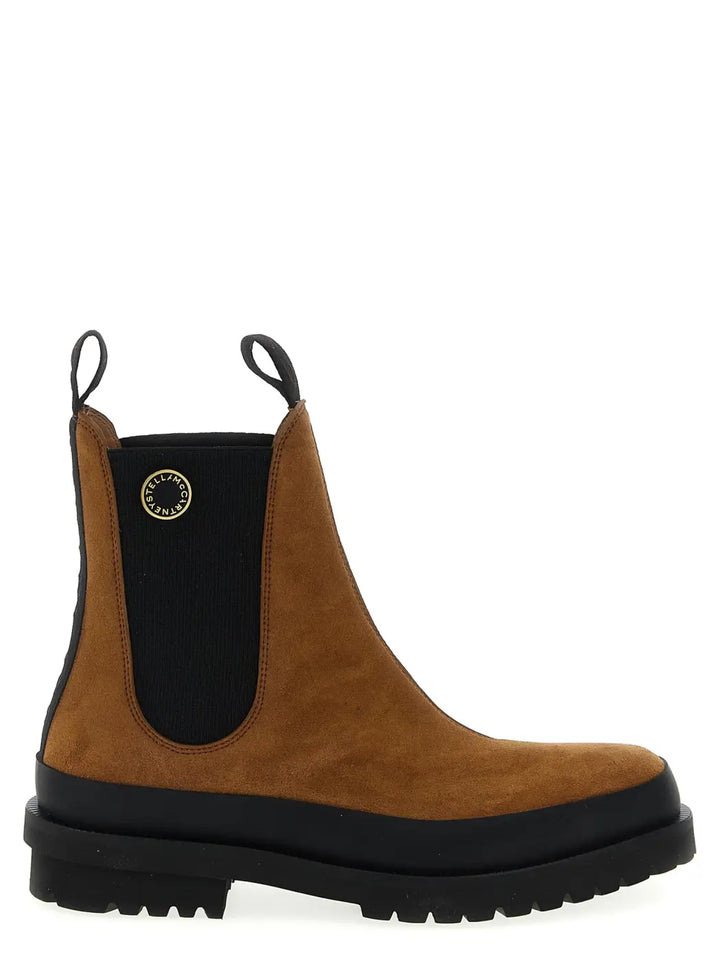 Stella Mccartney Brown Viscose Ankle Boots
