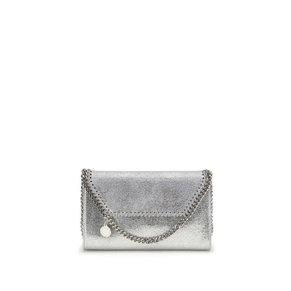 Stella McCartney Falabella Metallic Finish Shoulder Bag Sparkles Boldly