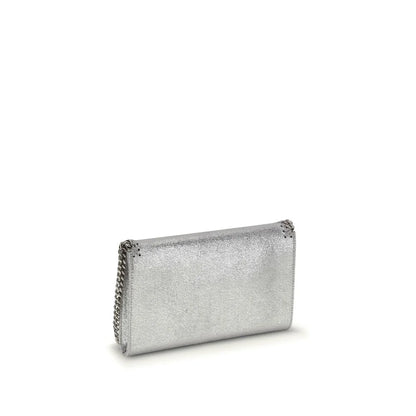 Stella McCartney Falabella Metallic Finish Shoulder Bag Sparkles Boldly