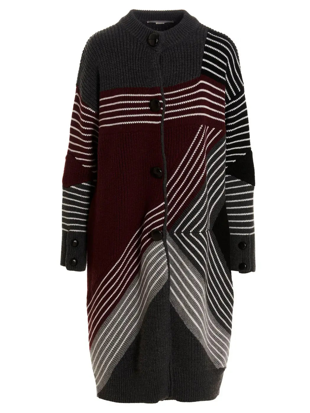 Stella Mccartney Multicolor Virgin Wool Coat