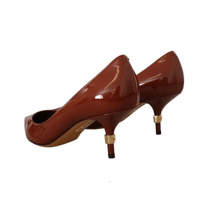 Step Into Italian Glamour with Dolce Gabbana Patent Leather Heels &