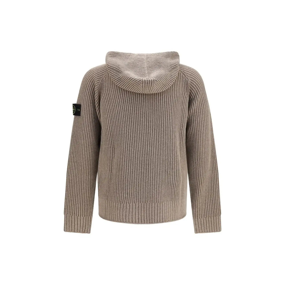 Stone Island Beige Cashmere Hoodie