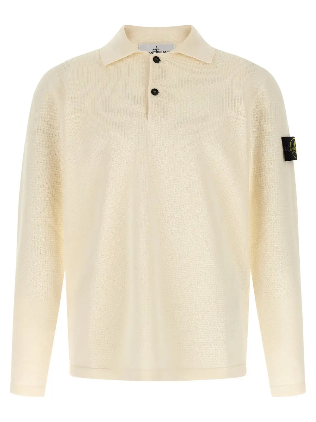 Stone Island Beige Cotton Polo Shirt