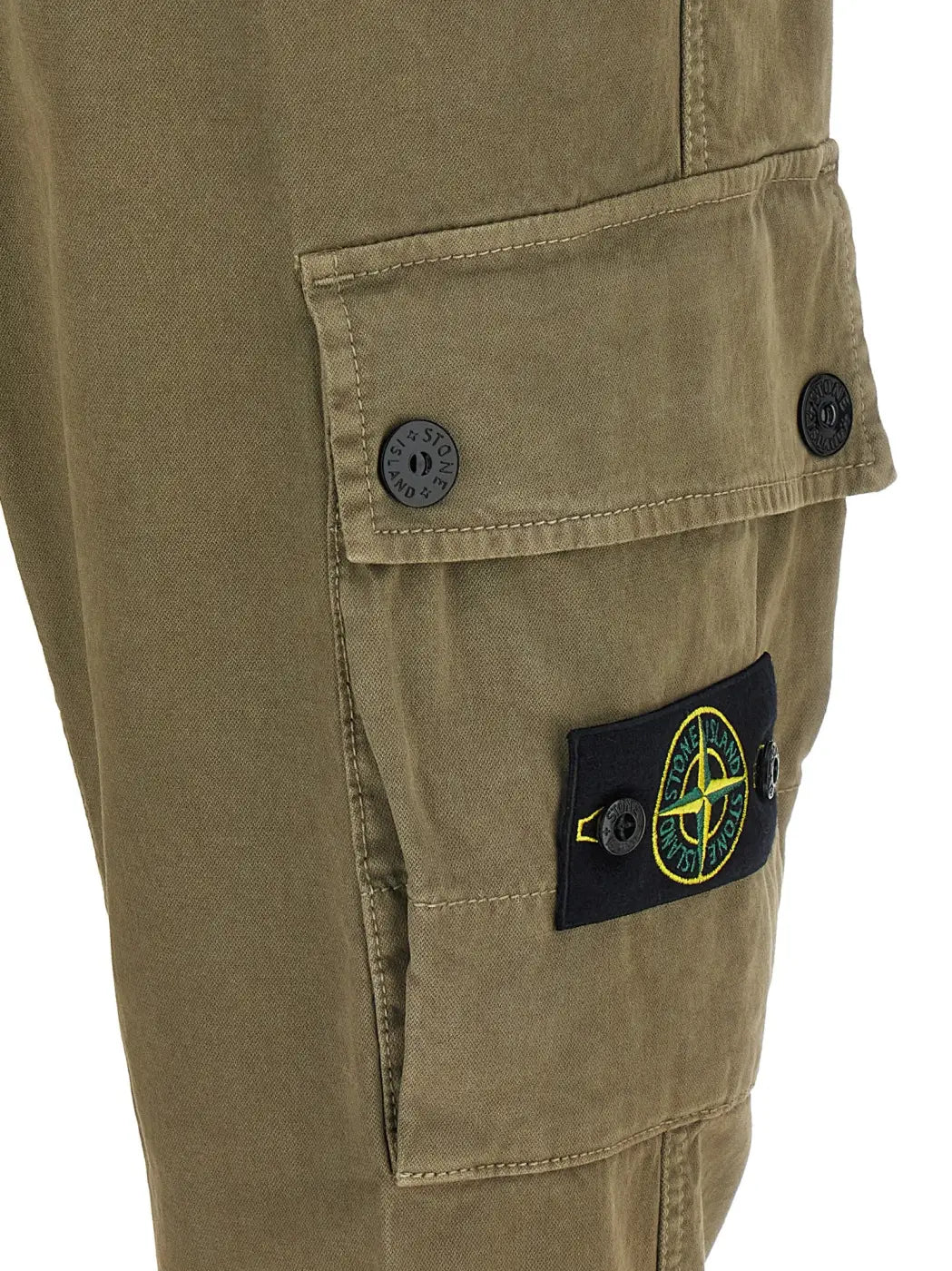 Stone Island Bicolor Cotton Cargo Pants