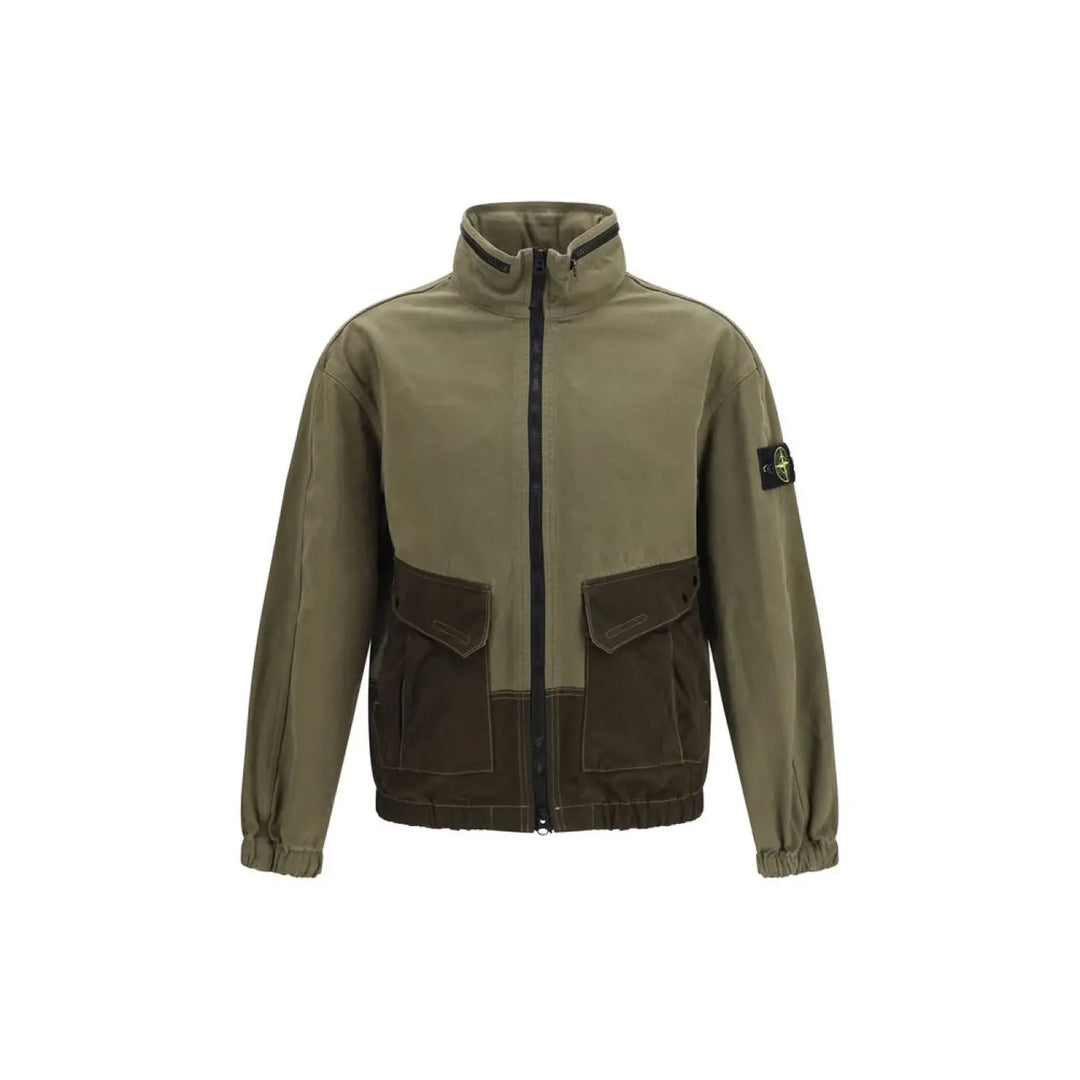 Stone Island Bicolor Cotton Full-length Jacket