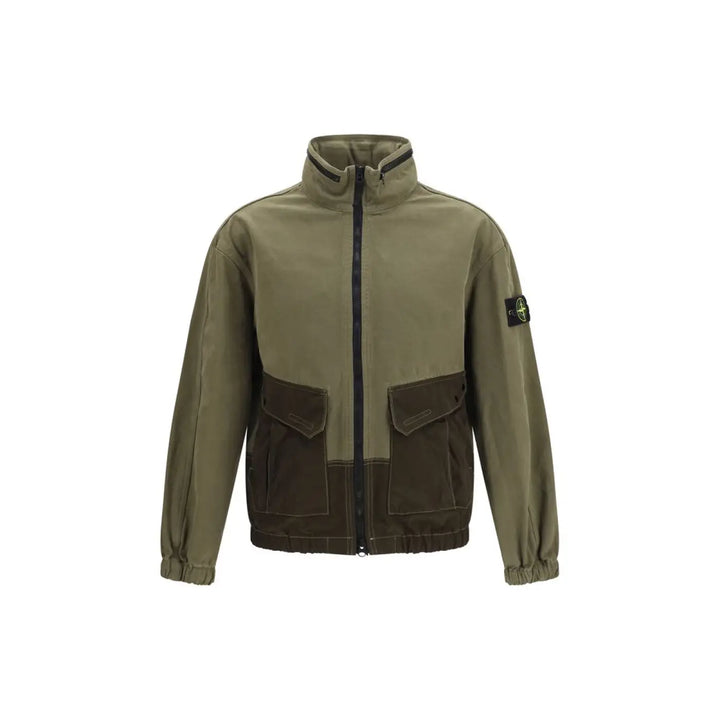 Stone Island Bicolor Cotton Full-length Jacket