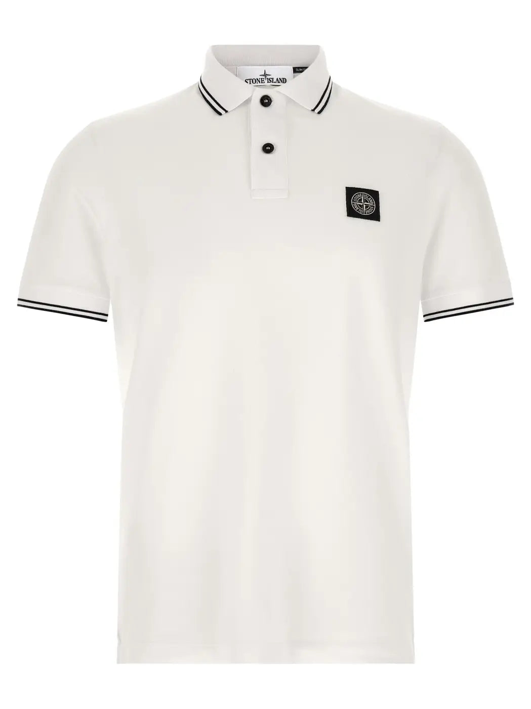 Stone Island Bicolor Cotton Polo Shirt