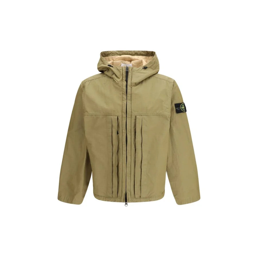 Stone Island Bicolor Cotton Shell Jacket