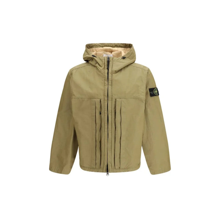 Stone Island Bicolor Cotton Shell Jacket