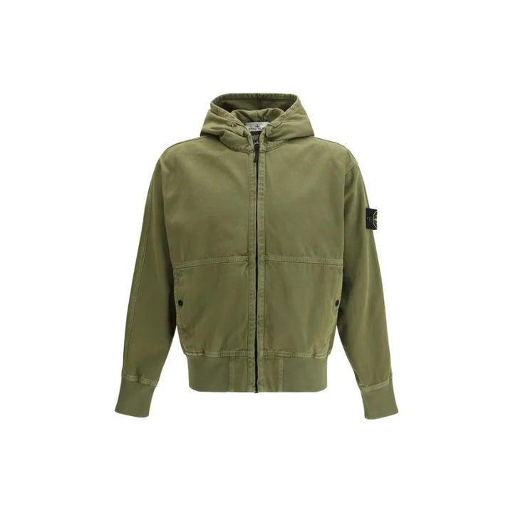 Stone Island Bicolor Cotton Shell Jacket