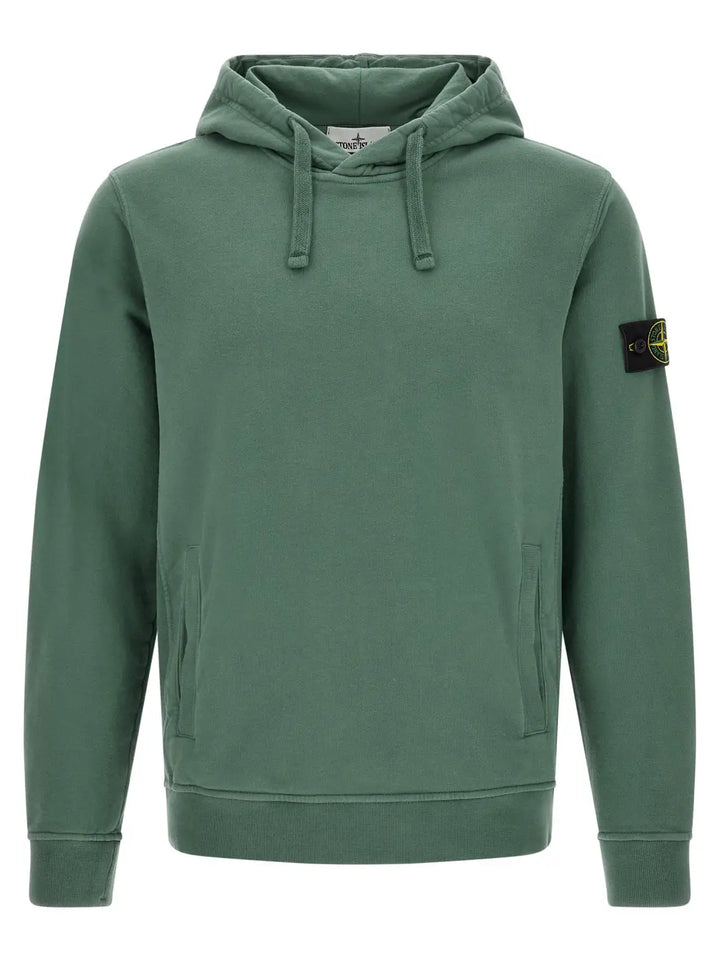 Stone Island Bicolor Cotton Sweatshirt