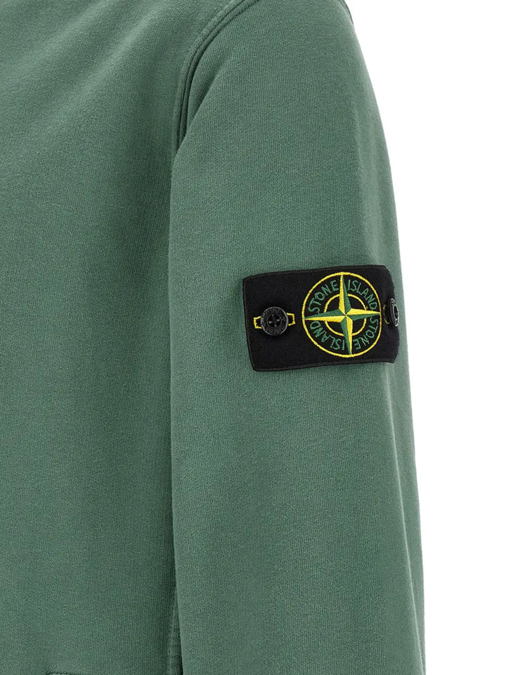 Stone Island Bicolor Cotton Sweatshirt